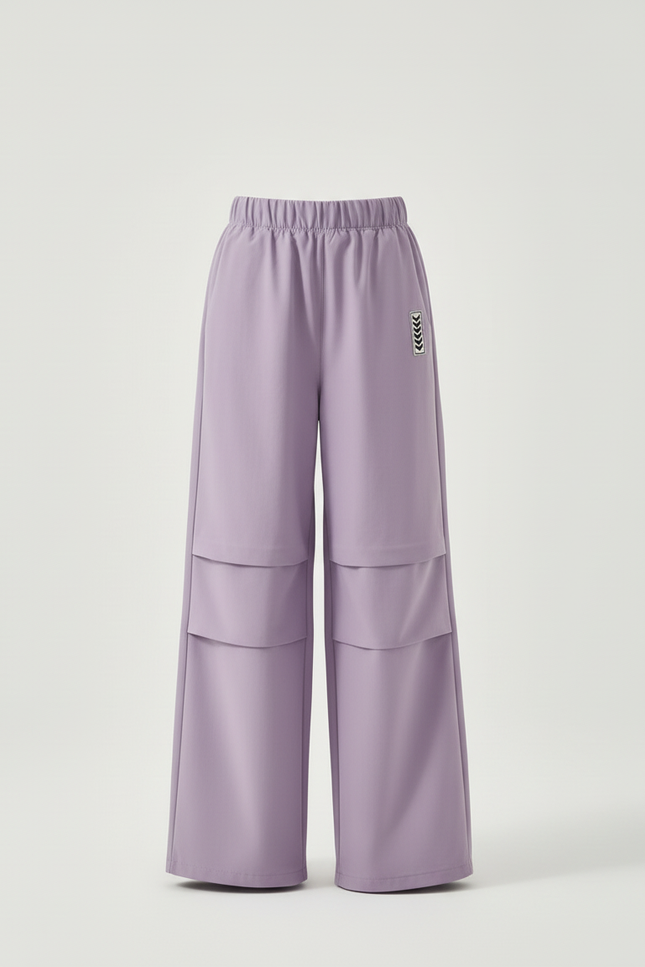Pantalon Cargo Violet Ample Molleton Enfant - vue 3