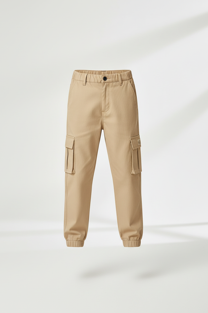 Pantalon Cargo Beige Décontracté Multipoches Enfant - Coton - vue 3