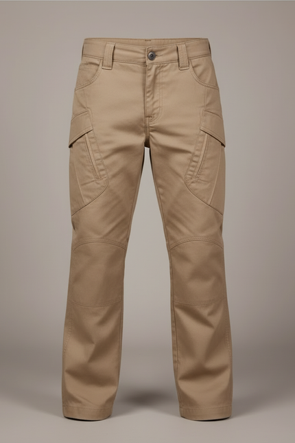 Pantalon Cargo Kaki Ample Multipoches Décontracté Garçon - Coton - vue 3