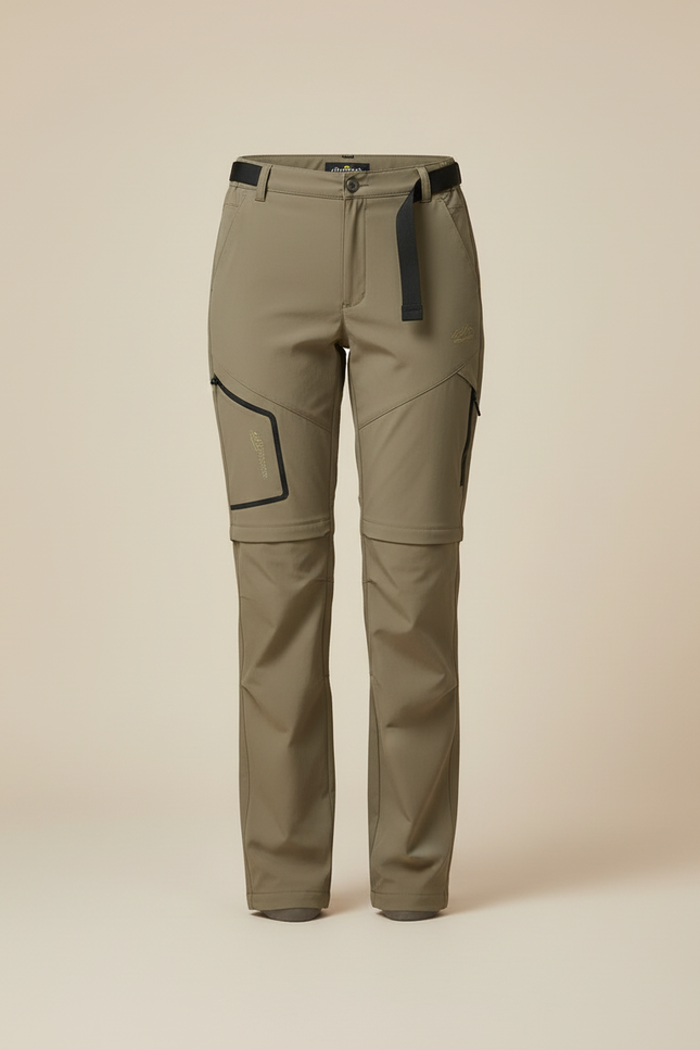 Pantalon Cargo Kaki Convertible Léger Respirant Femme - Polyester - vue 3