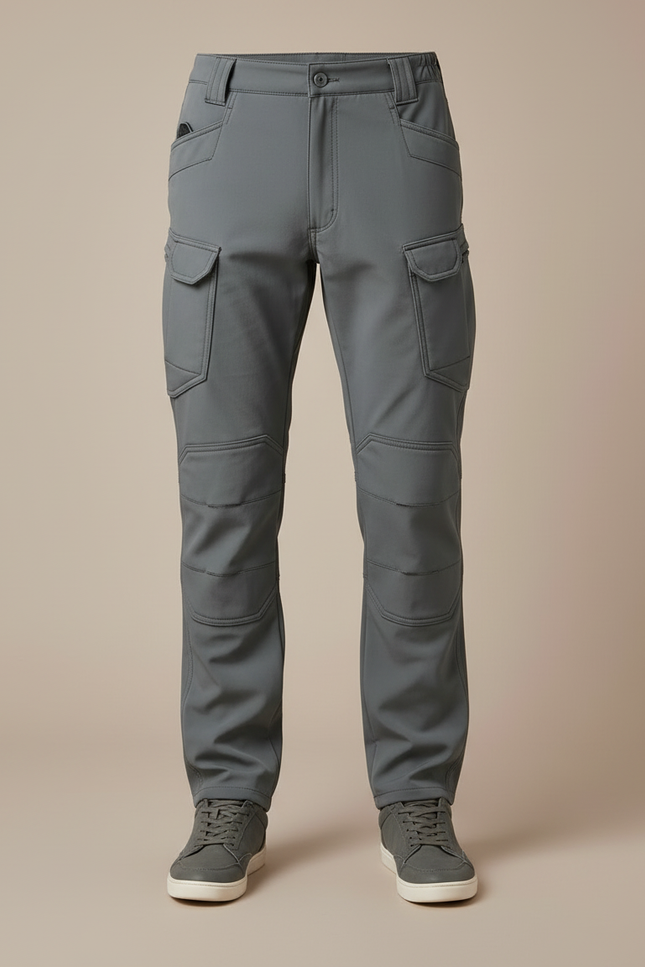 Pantalon Cargo Imperméable Homme - Gris Polyester - vue 3