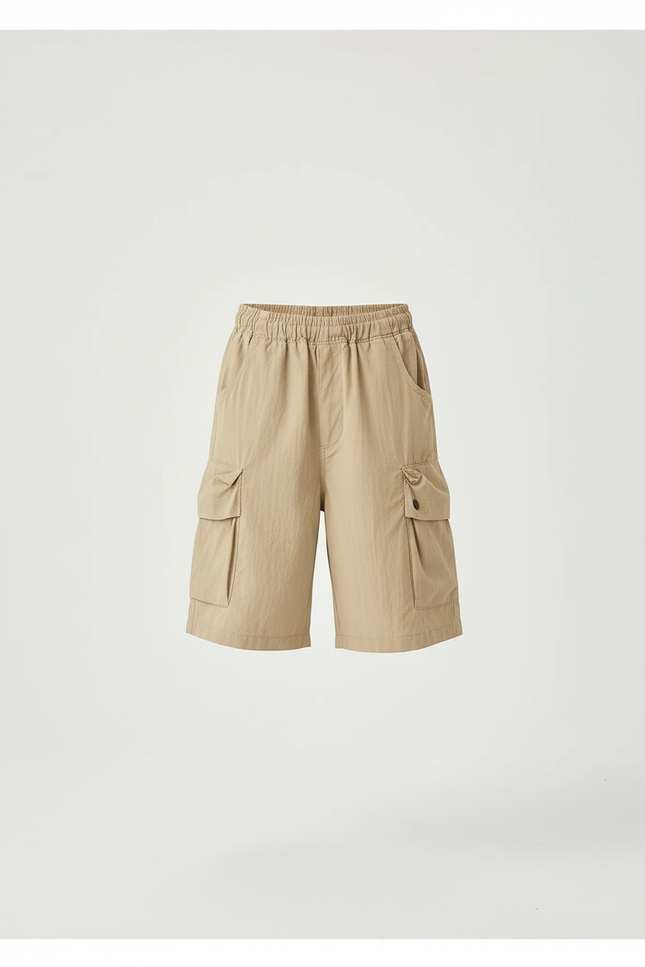Pantalon Cargo Beige Ample Coton Garçon Poches - vue 3
