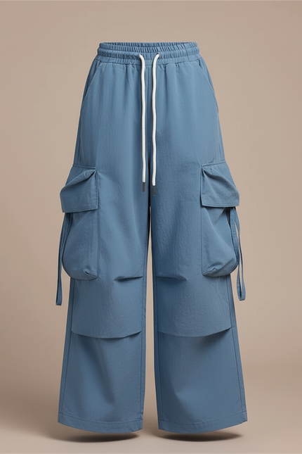 Pantalon Cargo Ultra Confortable - Bleu Gabardine - vue 3