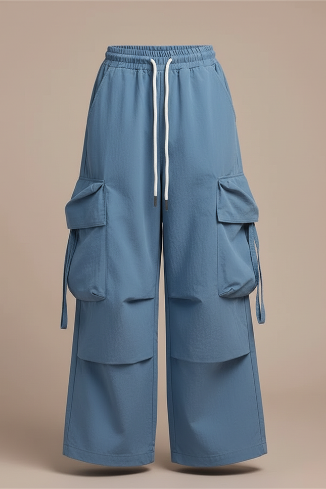Pantalon Cargo Ultra Confortable - Bleu Gabardine - vue 3