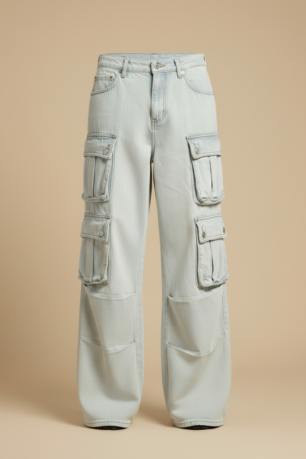 Pantalon Cargo Ample Multipoches Jean Clair Homme - Bleu - vue 3