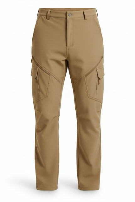 Pantalon Cargo Kaki Homme Extensible Multi-Poches - Polyester - vue 3