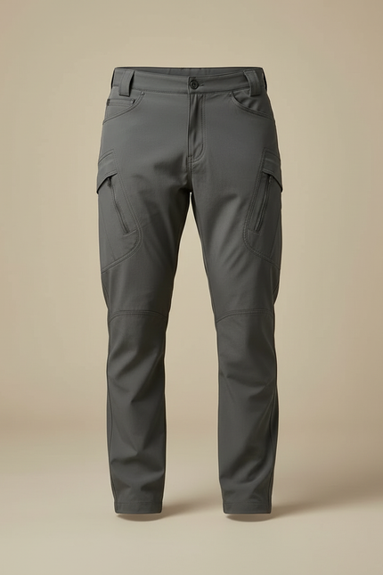 Pantalon Cargo Gris Homme Tactique Multipoches Extérieur - Polyester - vue 3
