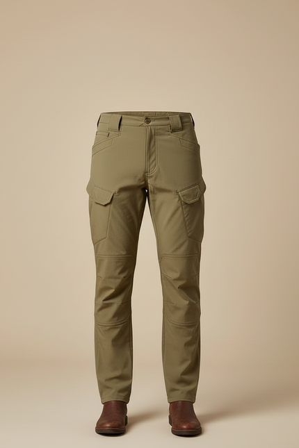 Pantalon Cargo Kaki Homme Décontracté Multipoches - Gabardine - vue 3