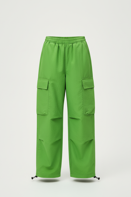 Pantalon Cargo Fille Vert Parachute - Polyester - vue 3