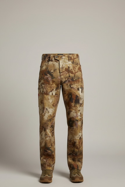 Pantalon Cargo Camouflage Marron Ample Chasse Outdoor - Toile - vue 3