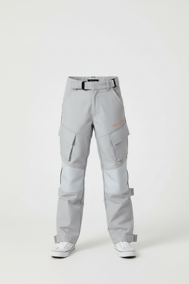 Pantalon Cargo Gris Multipoches Garçon Décontracté - Polyester - vue 3