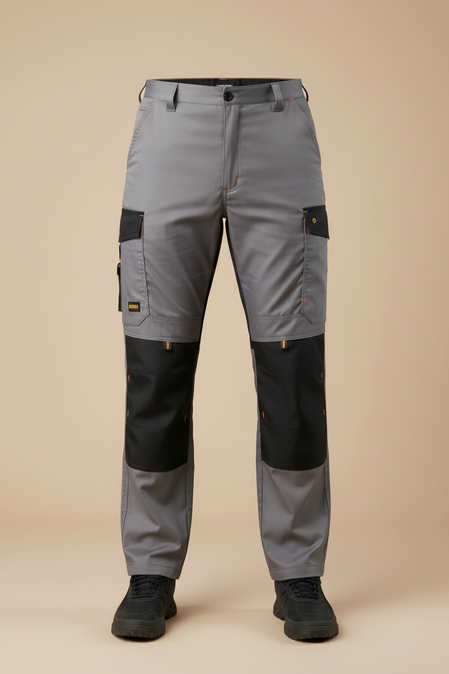Pantalon Cargo Gris Multipoches Renforcé Respirant Homme - Toile - vue 3