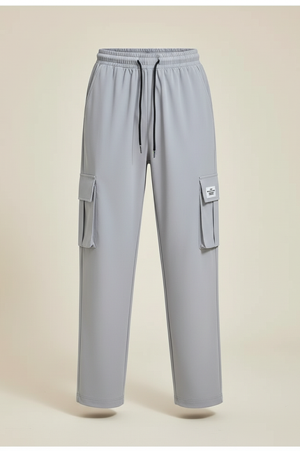 Pantalon Cargo Garçon Gris Droit - Polyester - vue 3