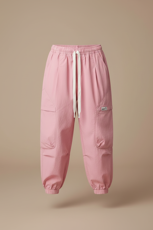 Pantalon Cargo Rose Ample Coton Multipoches Fille - Polyester - vue 3