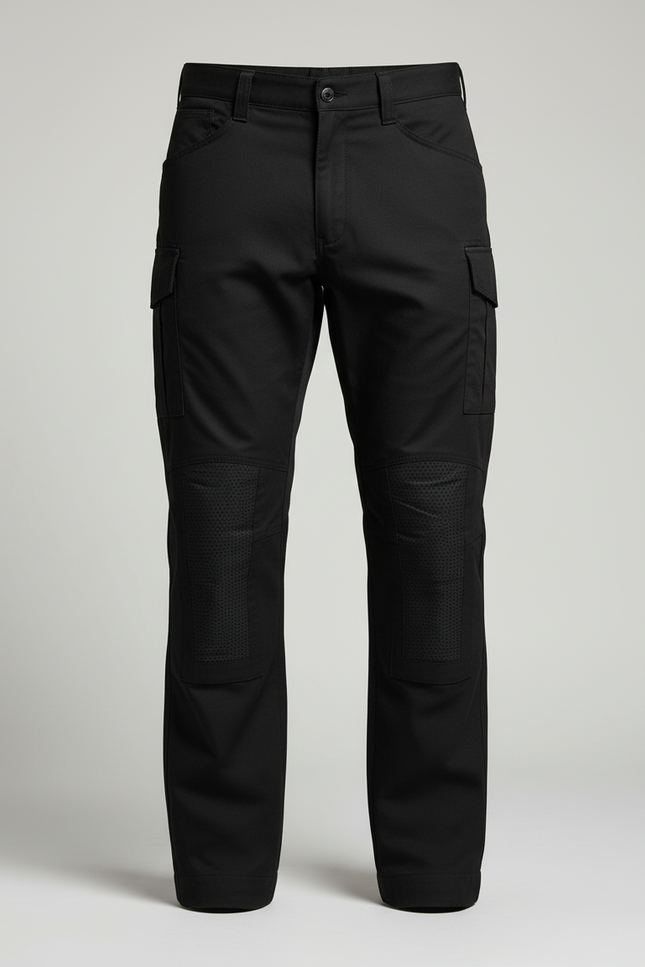 Pantalon Cargo Noir Homme Tactique Renforcé Multi-Poches - Toile - vue 3