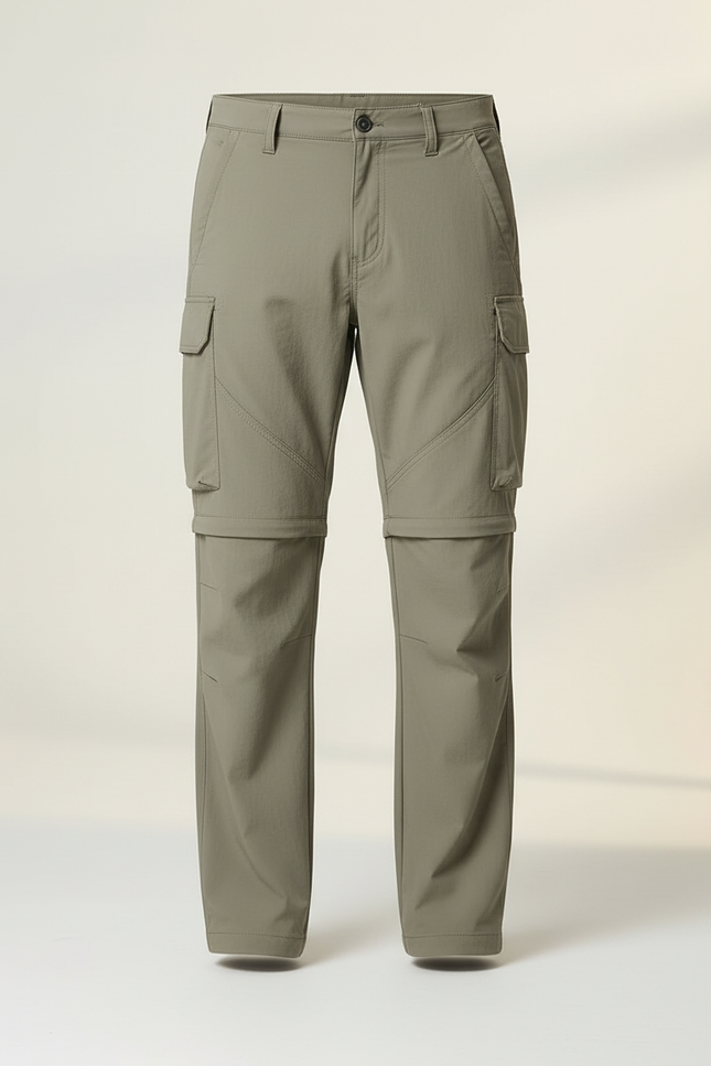 Pantalon Cargo Kaki Convertible Léger Zippé Homme - Polyester - vue 3