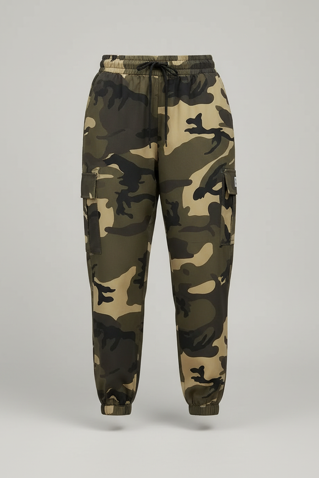 Pantalon Cargo Imprimé Camouflage - Polyester - vue 3