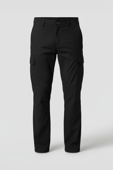 Pantalon Cargo Noir Homme - Toile - vue 3
