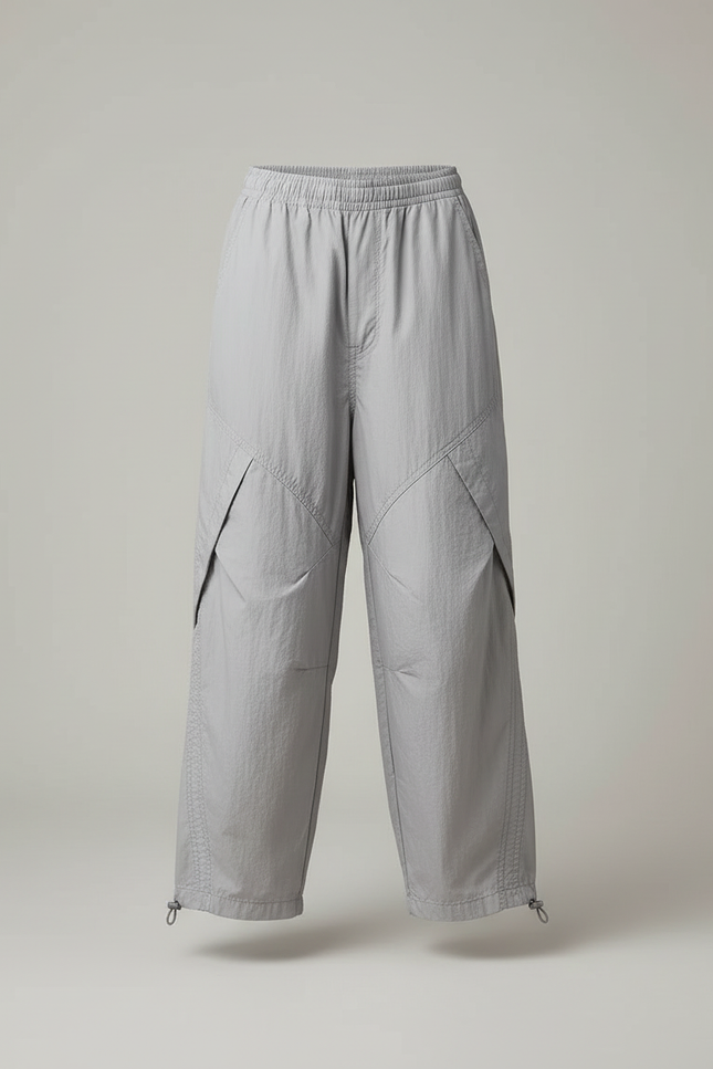 Pantalon Cargo Gris Ample Léger Enfant Décontracté - Polyester - vue 3