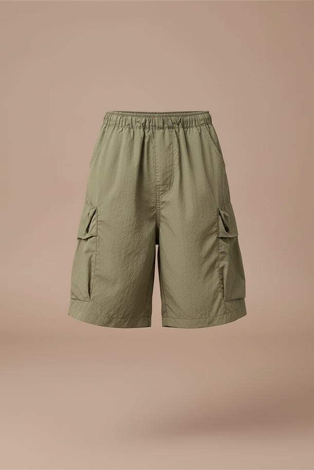 Pantalon Cargo Vert Kaki Ample Coton Garçon Décontracté - Polyester - vue 3