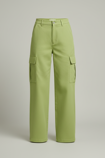 Pantalon Cargo Canvas - Vert Toile - vue 3