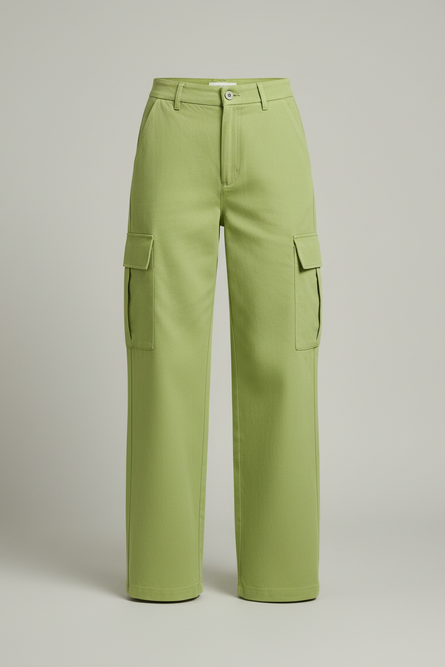 Pantalon Cargo Canvas - Vert Toile - vue 3