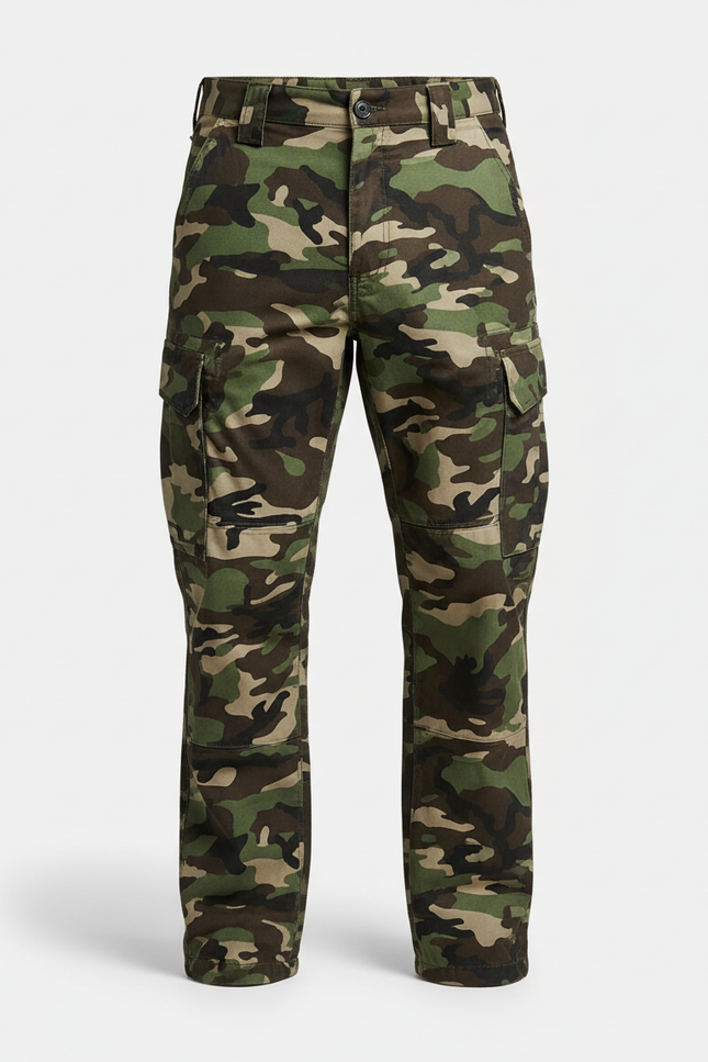 Pantalon Cargo Camo Homme - Imprimé Toile - vue 3
