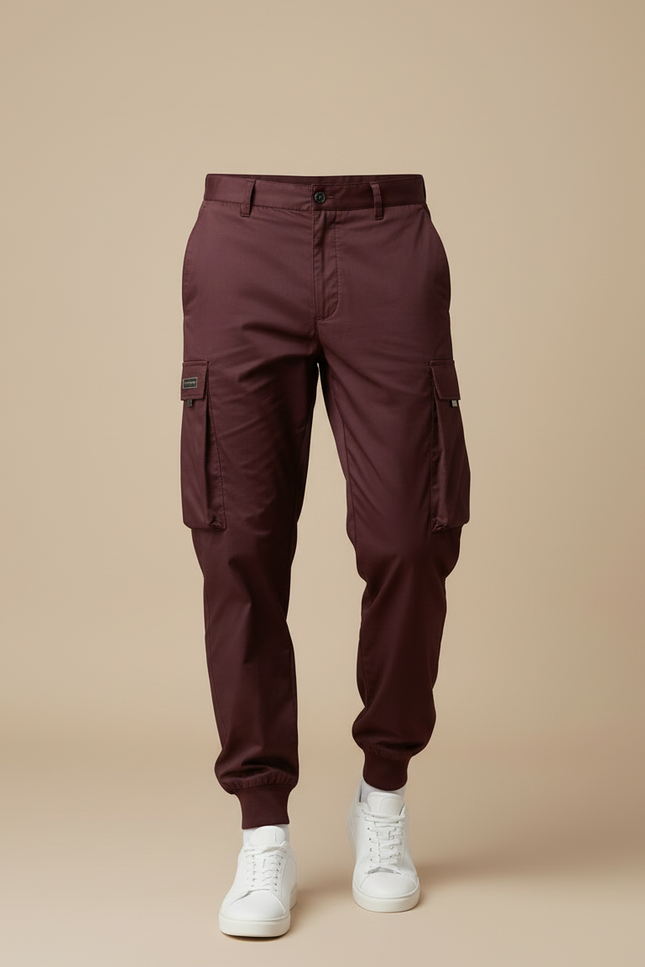 Pantalon Cargo Bordeaux Homme - Polyester - vue 3
