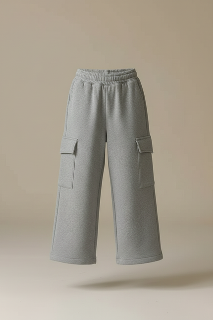 Pantalon Cargo Polaire - Gris Molleton - vue 3