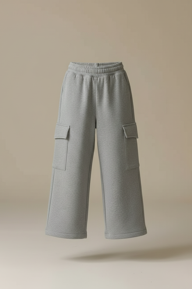 Pantalon Cargo Polaire - Gris Molleton - vue 3