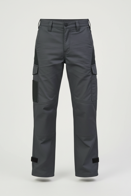 Pantalon Cargo Gris Fonctionnel Multipoches Enfant - Polyester - vue 3