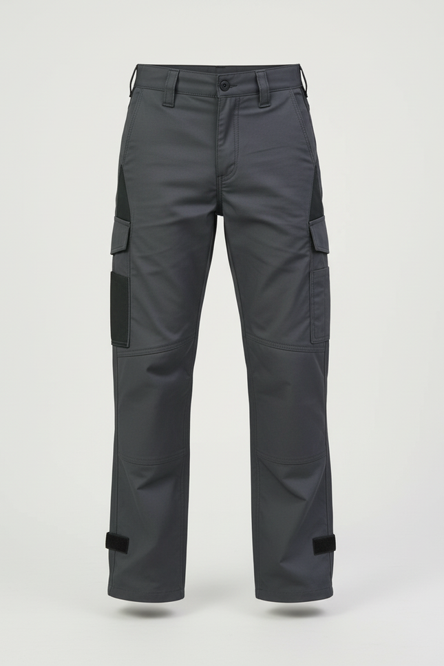 Pantalon Cargo Gris Fonctionnel Multipoches Enfant - Polyester - vue 3
