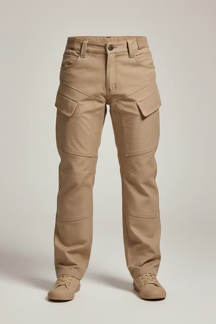 Pantalon Cargo Beige Enfant Robuste Multi-Poches - Toile - vue 3