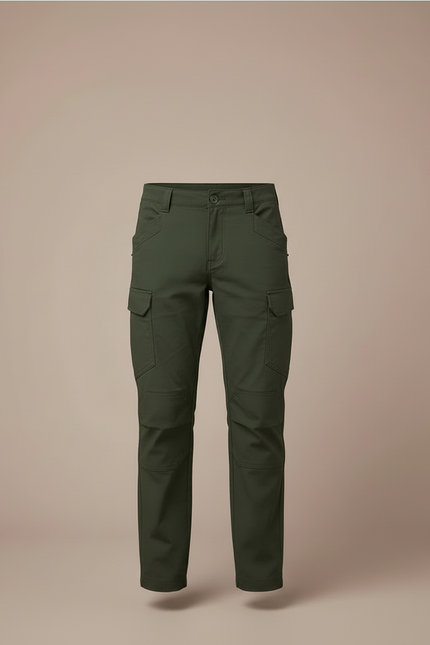 Pantalon Cargo Vert Militaire Ample Enfant Coton - vue 3