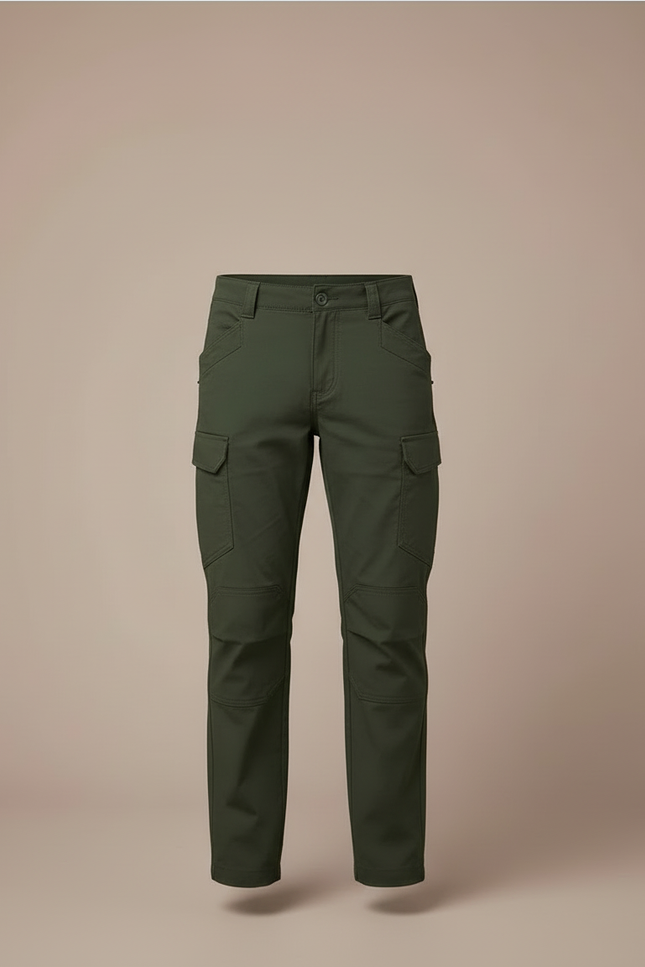 Pantalon Cargo Vert Militaire Ample Enfant Coton - vue 3