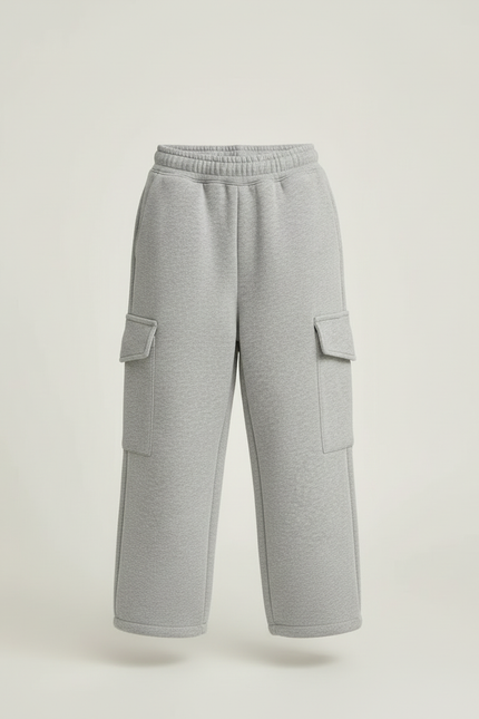 Pantalon Cargo Chaud - Gris Molleton - vue 3
