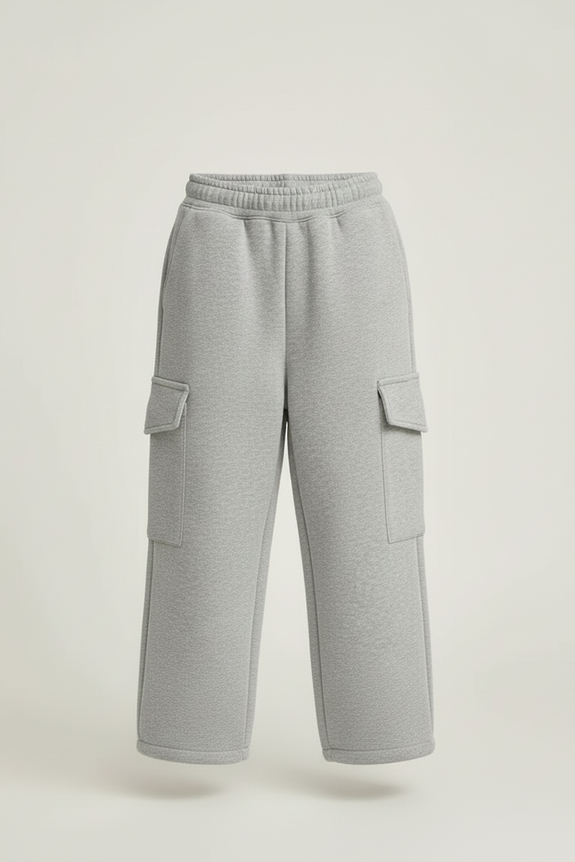 Pantalon Cargo Chaud - Gris Molleton - vue 3