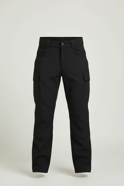 Pantalon Cargo Noir Garçon Ample Multipoches Résistant - Polyester - vue 3