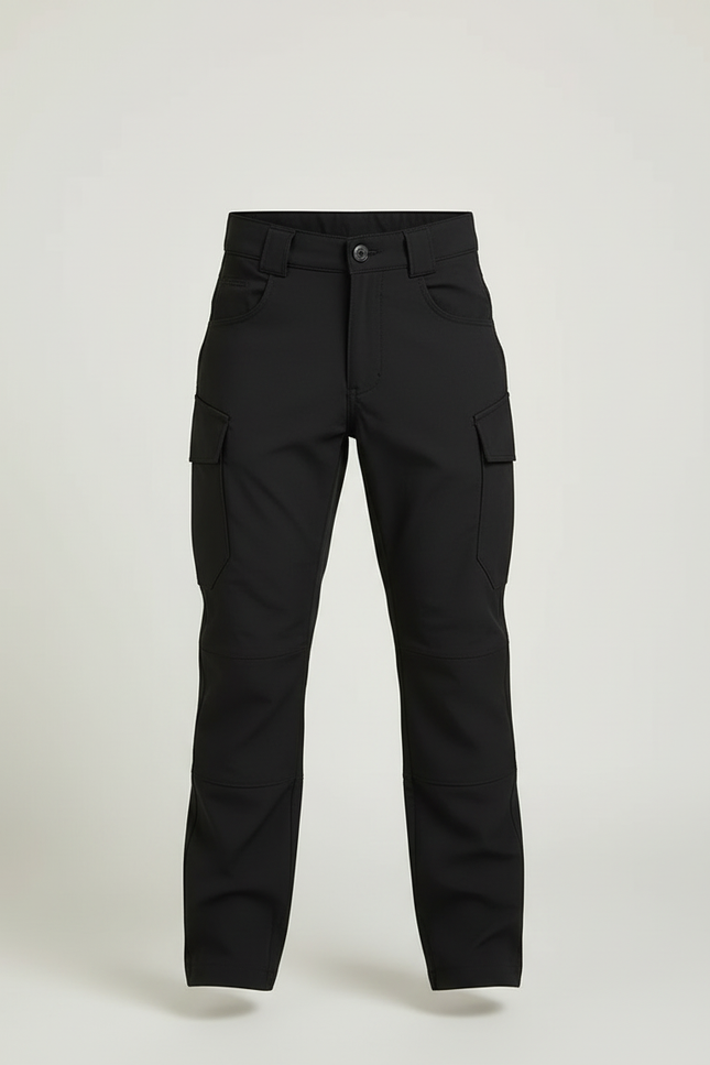 Pantalon Cargo Noir Garçon Ample Multipoches Résistant - Polyester - vue 3