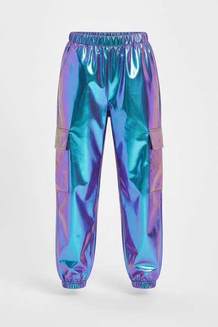 Pantalon Cargo Réfléchissant - Multicolore Polyester - vue 3