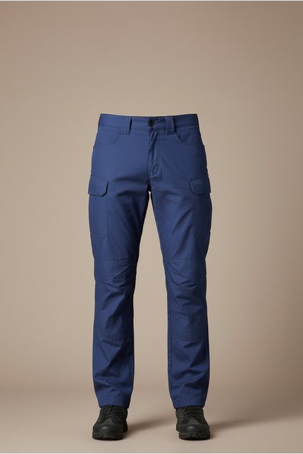 Pantalon Impermeable Cargo - Bleu Polyester - vue 3