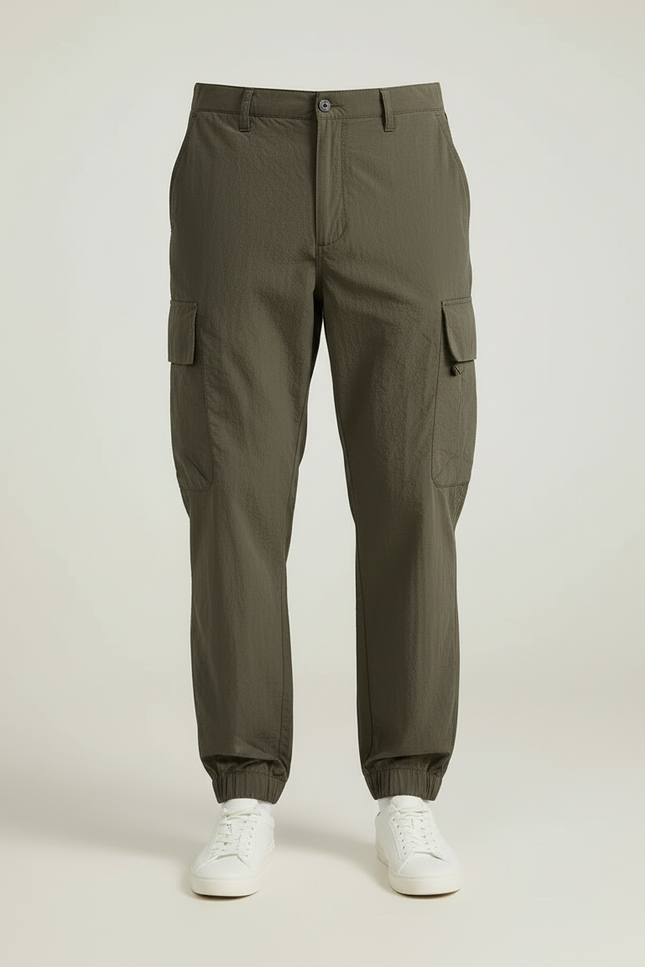 Pantalon Cargo Kaki Homme Léger Décontracté Jogger - Polyester - vue 3