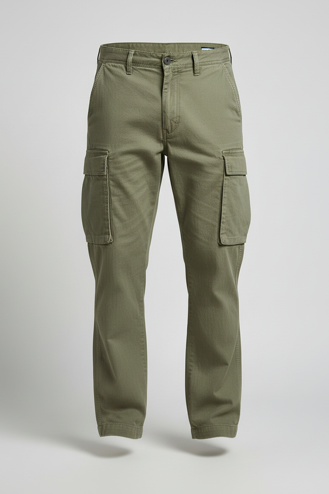 Pantalon Homme Cargo Kaki - Toile - vue 3