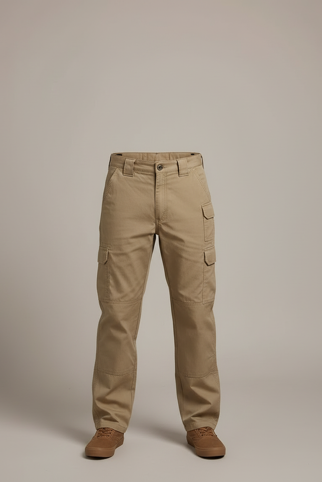 Pantalon Cargo Beige Enfant Décontracté Multipoches Coton - vue 3