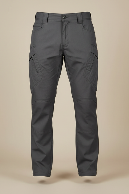 Pantalon Cargo Gris Homme Tactique Multipoches Résistant - Polyester - vue 3