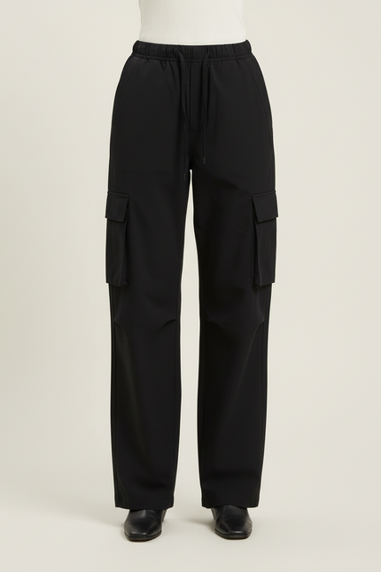 Pantalon Cargo Coton Technique Femme - Noir - vue 3