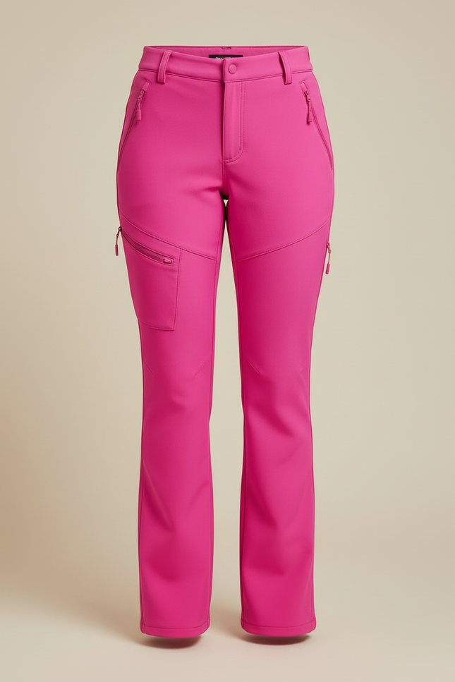 Pantalon Cargo Femme Rose Fuchsia Doublé Polaire Imperméable - Polyester - vue 3
