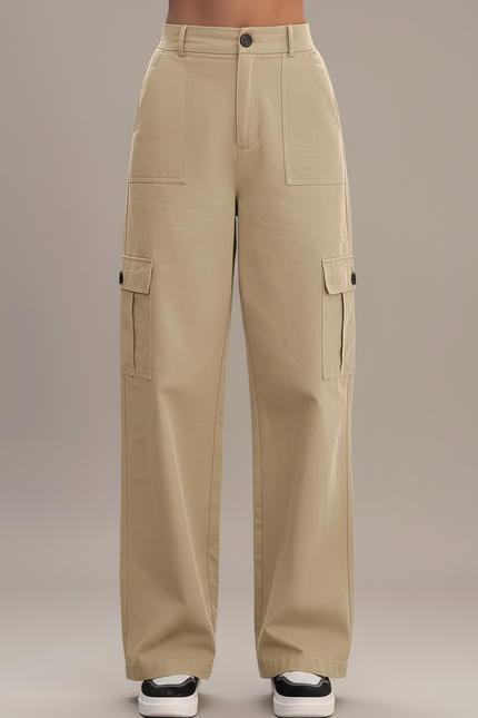 Pantalon Cargo Sable - Beige Toile - vue 3
