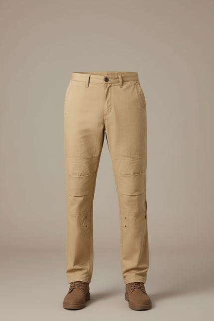 Pantalon Cargo Beige Coton Multipoches Renforcé Homme - Toile - vue 3