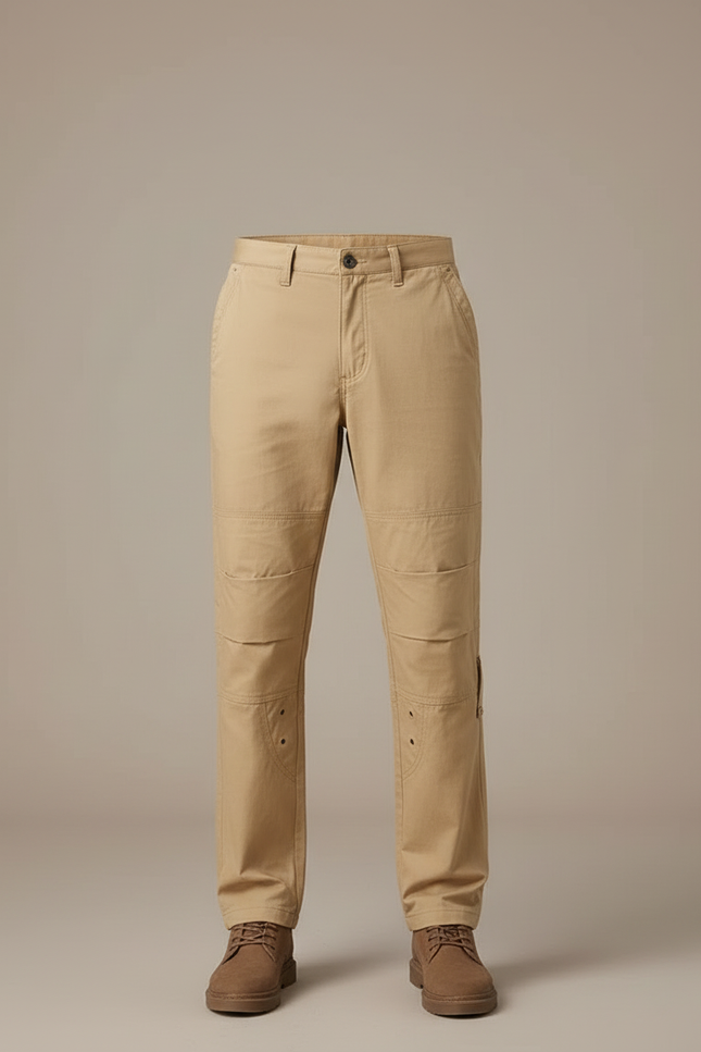 Pantalon Cargo Beige Coton Multipoches Renforcé Homme - Toile - vue 3